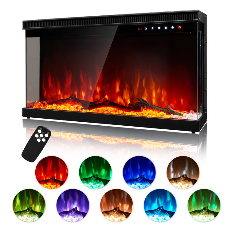 Symple Stuff Ouseman 30'' W Electric Fireplace Wayfair Canada